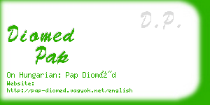 diomed pap business card